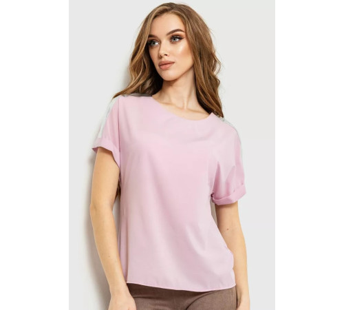 Блуза повсякденна, колір світло-бузковий, 230R101-2