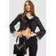 Блуза шифонова, колір чорний, 244R253