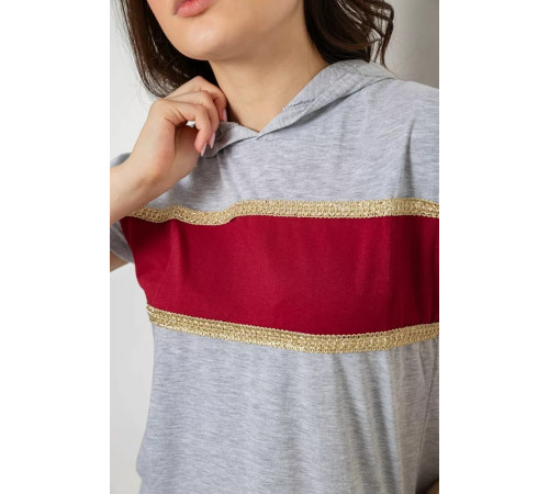 Піжама жіноча, колір сірий, 243R1488-013