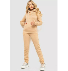 Спорт костюм жіночий на флісі, колір світло-бежевий, 102R016-1