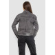 Джинсова куртка жіноча, колір сірий, 129RA229