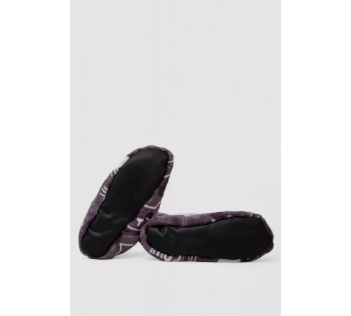 Капці-чобітки плюшеві, колір сіро-білий, 102R1004-1