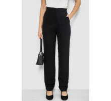 Брюки женские классические свободного кроя, цвет черный, 167R2810.