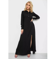Сукня однотонна, колір чорний, 244R820-10