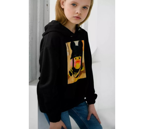 Худые детские двунитки с принтом, цвет черный, 102R1526