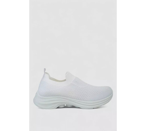Слипоны мужские текстиль, цвет белый, 243R777-A1016