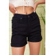 Женские джинсовые шорты кэжуал, черного цвета, 164R2106.