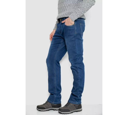 Джинси чоловічі на флісі, колір синій, 254R2405
