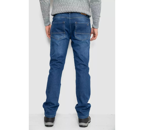 Джинси чоловічі на флісі, колір синій, 254R2405