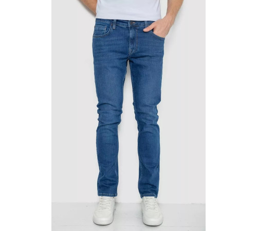 Джинси чоловічі однотонні, колір синій, 247R1085