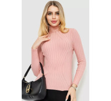 Гольф жіночий однотонний, колір пудровий, 204R181