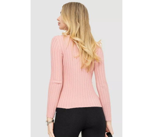 Гольф женский однотонный, цвет пудровый, 204R181.