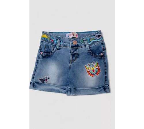 Шорти джинсові для дівчинки, колір синій, 247R1211
