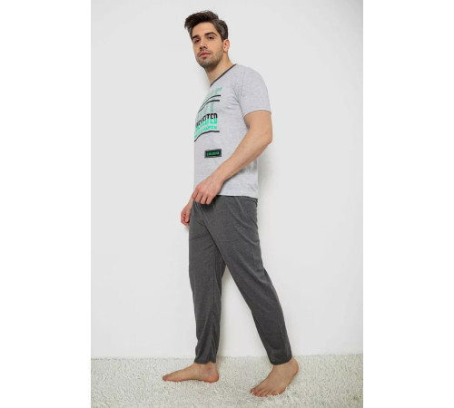 Пижама мужская, цвет серый, 243R6200