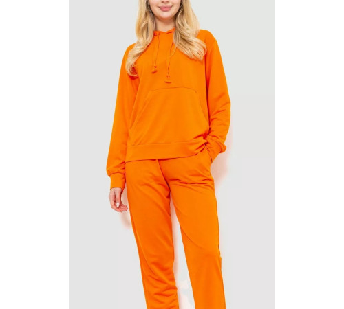 Спорт костюм женский двунитка, цвет оранжевый, 244R009