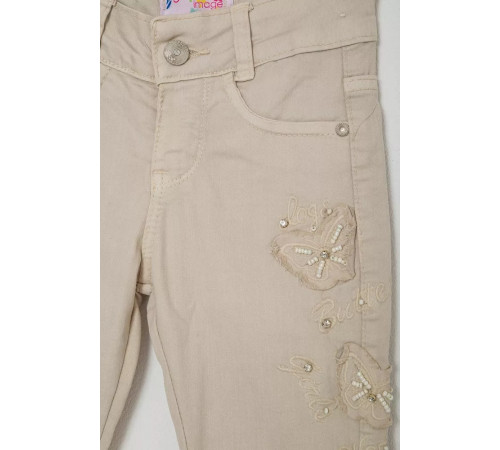 Джинси для дівчаток, колір бежевий, 247R10038