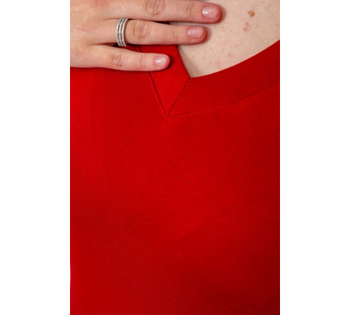 Жіночий лонгслів укорочений з рукавом 3/4, колір бордовий, 186R509