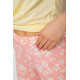 Піжама жіноча з принтом, колір жовтий, 243R7073