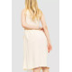 Сарафан повседневный однотонный, цвет светло-бежевый, 102R333.
