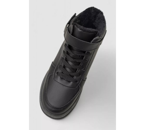 Кросівки жіночі зимові на хутрі, колір чорний, 248RQT16