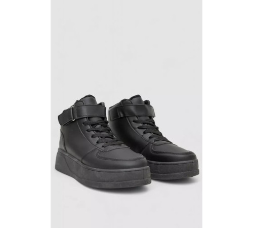 Кросівки жіночі зимові на хутрі, колір чорний, 248RQT16