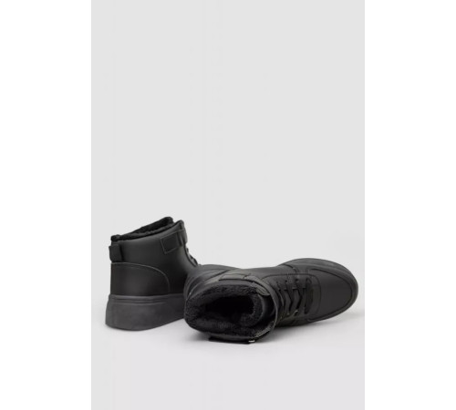 Кросівки жіночі зимові на хутрі, колір чорний, 248RQT16