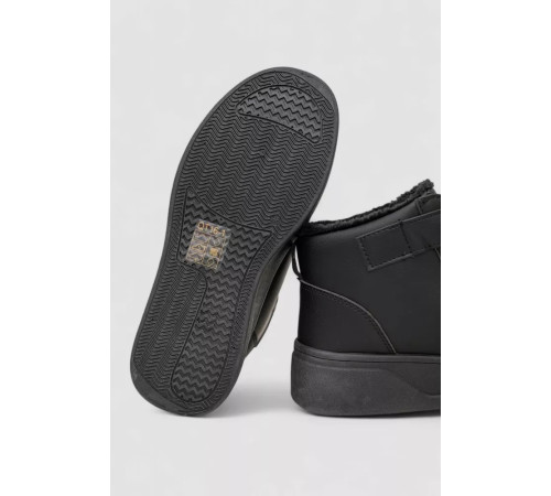 Кросівки жіночі зимові на хутрі, колір чорний, 248RQT16