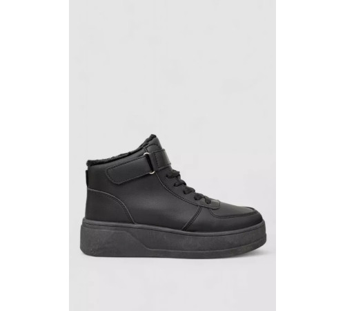 Кросівки жіночі зимові на хутрі, колір чорний, 248RQT16