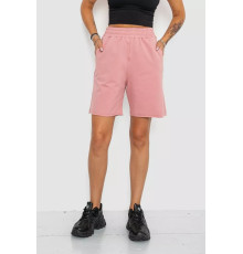 Шорти жіночі однотонні, колір пудровий, 102R326-1