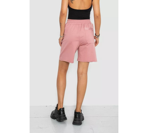 Шорты женские однотонные, цвет пудровый, 102R326-1.