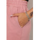 Шорты женские однотонные, цвет пудровый, 102R326-1.