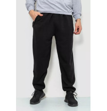 Спорт чоловічі штани на флісі, колір чорний, 244R4868