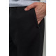 Спорт чоловічі штани на флісі, колір чорний, 244R4868