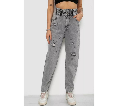 Джинси жіночі Mom-fit, колір сірий, 244R1601S20-LZ