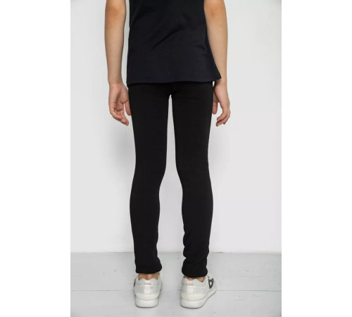 Лосіни на хутрі для дівчаток, колір чорний, 139R9931