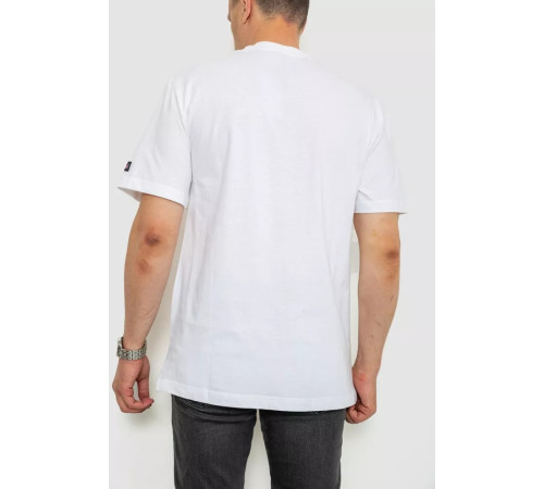 Футболка чоловіча однотонна, колір білий, 238R57832