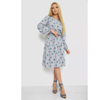 Сукня з принтом софт, колір сіро-синій, 214R0226-4