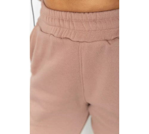 Спорт костюм женский на флисе, цвет бежевый, 102R401