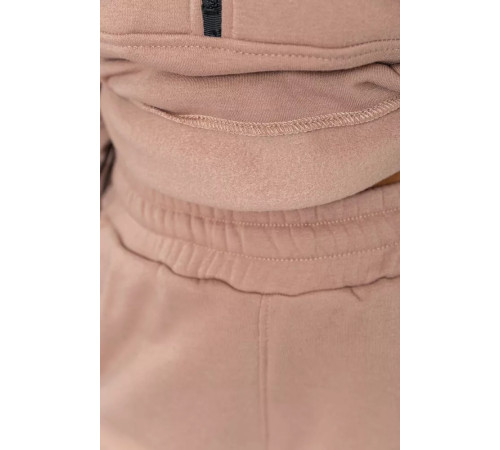 Спорт костюм женский на флисе, цвет бежевый, 102R401