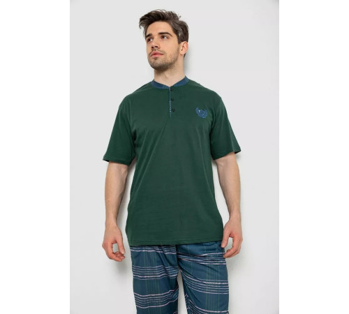 Піжама чоловіча, колір зелений, 243R2007