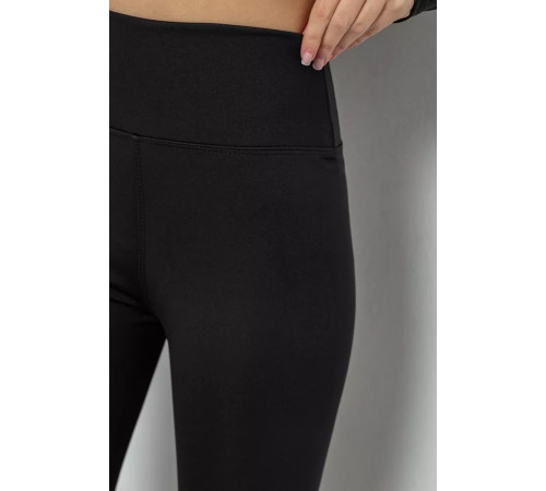 Лосины утепленные на флисе, цвет черный, 243R051