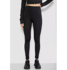 Лосины утепленные на флисе, цвет черный, 243R051