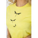 Футболка жіноча з принтом, колір жовтий, 238R555
