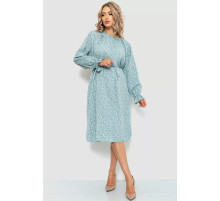 Сукня вільного крою шифонова, колір світло-бірюзовий, 204R701