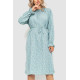 Сукня вільного крою шифонова, колір світло-бірюзовий, 204R701
