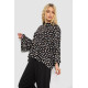 Рубашка женская свободного кроя с принтом, цвет черный, 102R5228-1.