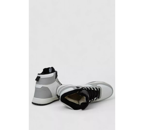 Кросівки чоловічі зимові на хутрі, колір біло-сірий, 248RH1070