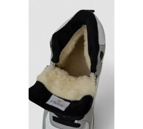 Кросівки чоловічі зимові на хутрі, колір біло-сірий, 248RH1070