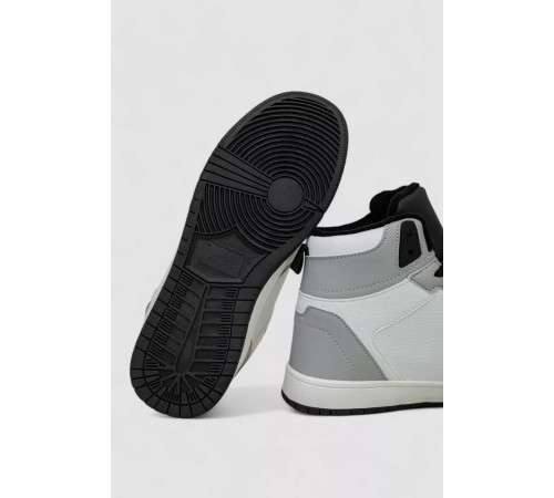 Кросівки чоловічі зимові на хутрі, колір біло-сірий, 248RH1070