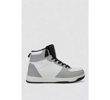 Кросівки чоловічі зимові на хутрі, колір біло-сірий, 248RH1070